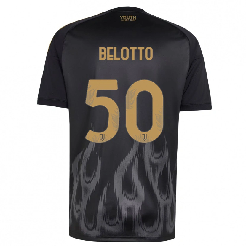 Danxen Kinderen Soledad Belotto #50 Zwart Bruin Thuisshirt Derde Tenue 2026/27 T-Shirt België
