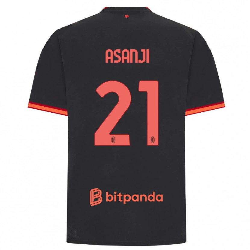 Danxen Kinderen Levis Asanji #21 Zwart Rood Thuisshirt Derde Tenue 2026/27 T-Shirt België