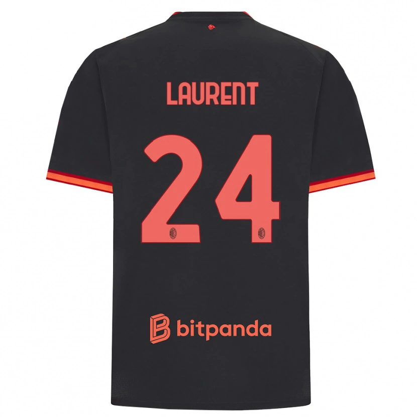Danxen Kinderen Emelyne Ann-Emmanuelle Laurent #24 Zwart Rood Thuisshirt Derde Tenue 2026/27 T-Shirt België