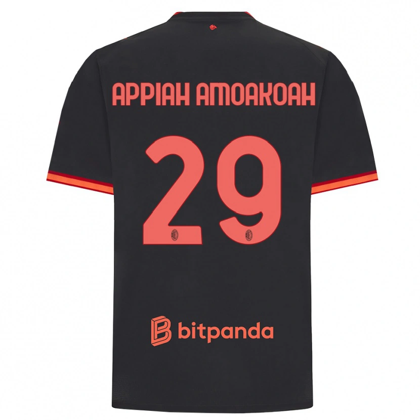 Danxen Kinderen Karen Appiah Amoakoah #29 Zwart Rood Thuisshirt Derde Tenue 2026/27 T-Shirt België