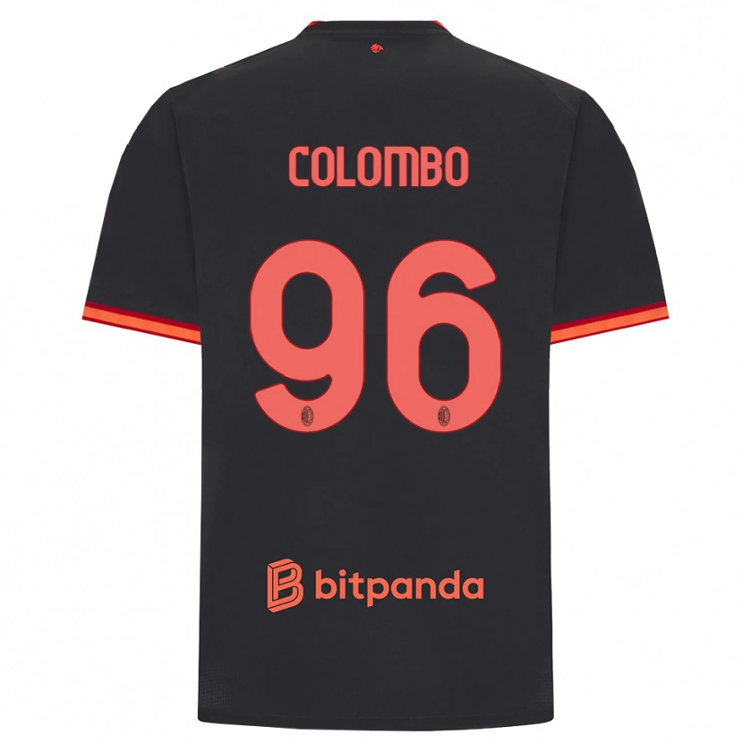 Danxen Kinderen Leonardo Colombo #96 Zwart Rood Thuisshirt Derde Tenue 2026/27 T-Shirt België