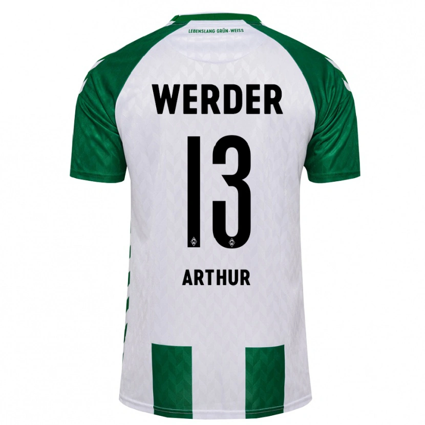 Danxen Kinderen Arthur Augusto De Matos Soares #13 Groen Wit Thuisshirt Thuistenue 2026/27 T-Shirt België