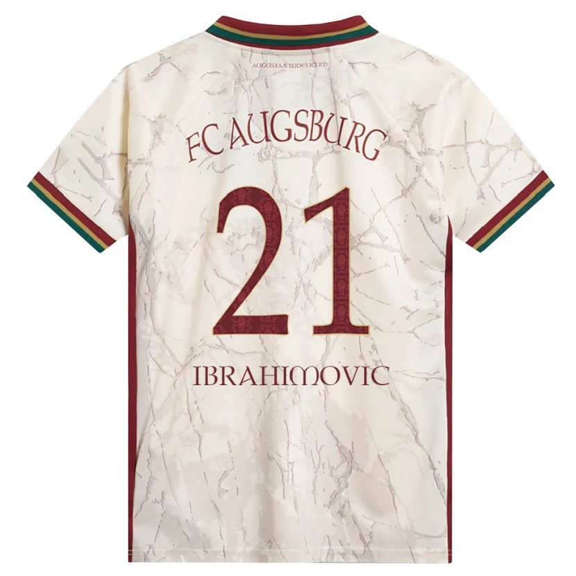 Danxen Kinderen Arijon Ibrahimovic #21 Groen Rijst Wit Bordeauxrood Thuisshirt Thuistenue 2026/27 T-Shirt België