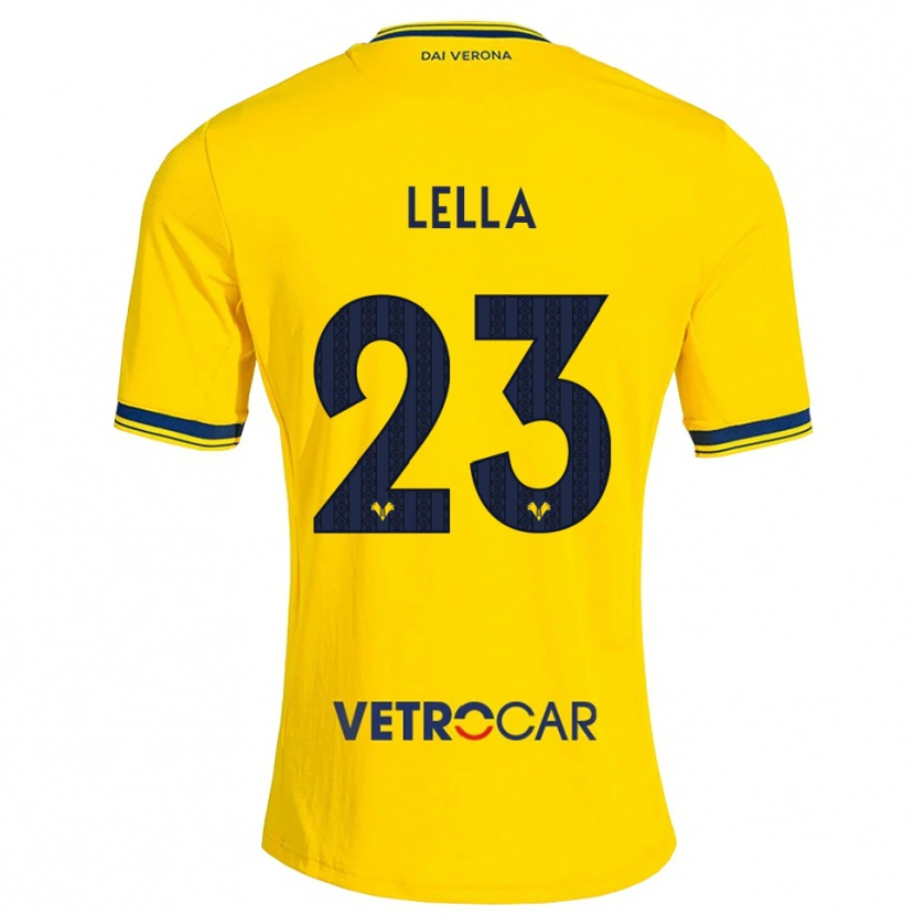 Danxen Kinderen Nunzio Lella #23 Geel Rood Uitshirt Uittenue 2026/27 T-Shirt België
