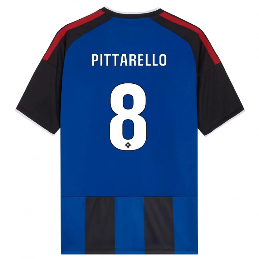 Danxen Kinderen Filippo Pittarello #8 Zwart Rood Wit Blauw Thuisshirt Thuistenue 2026/27 T-Shirt België