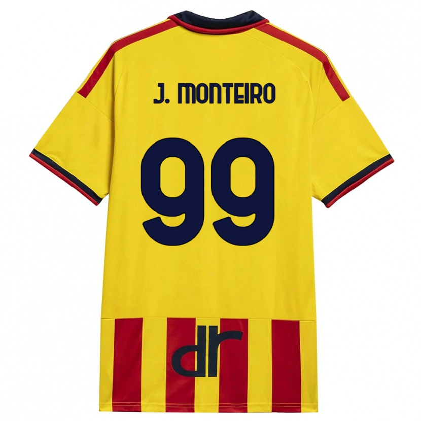 Danxen Kinderen Joël Monteiro #99 Geel Rood Thuisshirt Thuistenue 2026/27 T-Shirt België