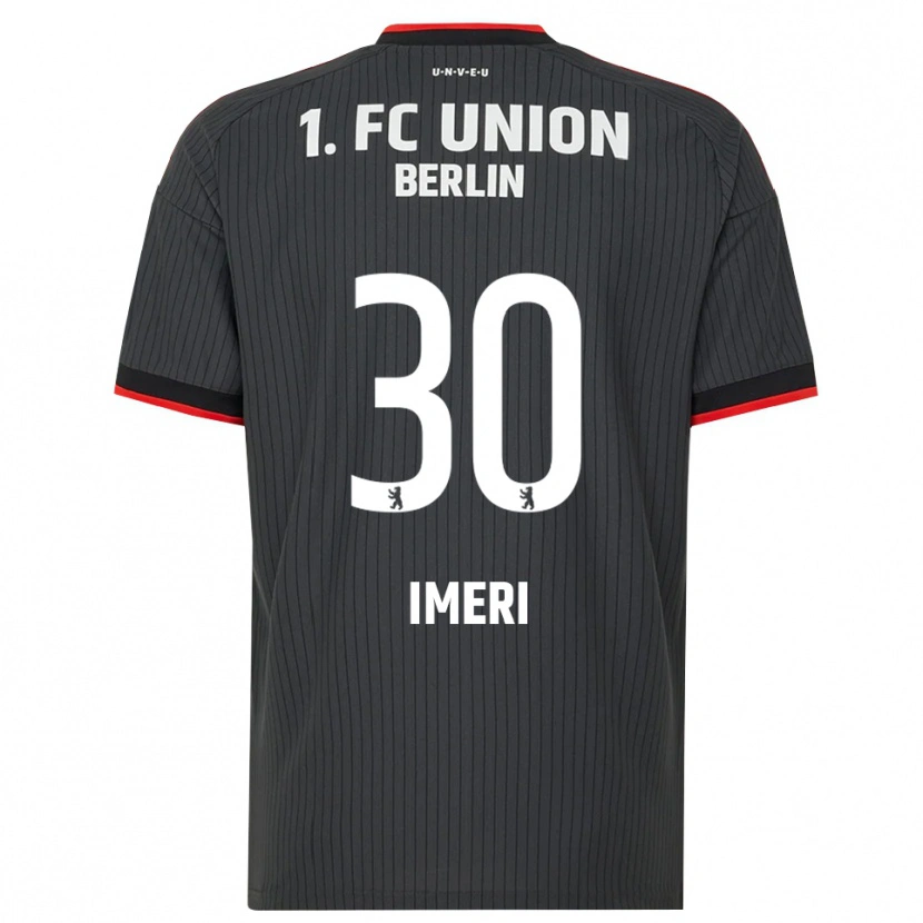 Danxen Kinderen Kastriot Imeri #30 Zwart Wit Rood Uitshirt Uittenue 2026/27 T-Shirt België
