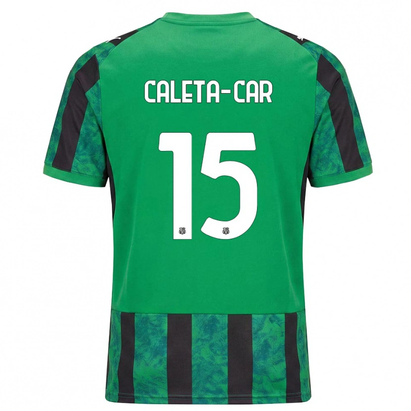 Danxen Heren Duje Caleta-Car #15 Groen Zwart Wit Thuisshirt Thuistenue 2026/27 T-Shirt België