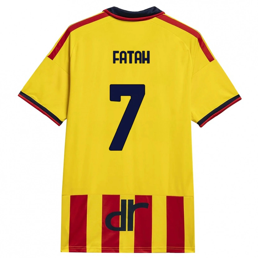 Danxen Heren Amar Fatah #7 Geel Rood Thuisshirt Thuistenue 2026/27 T-Shirt België