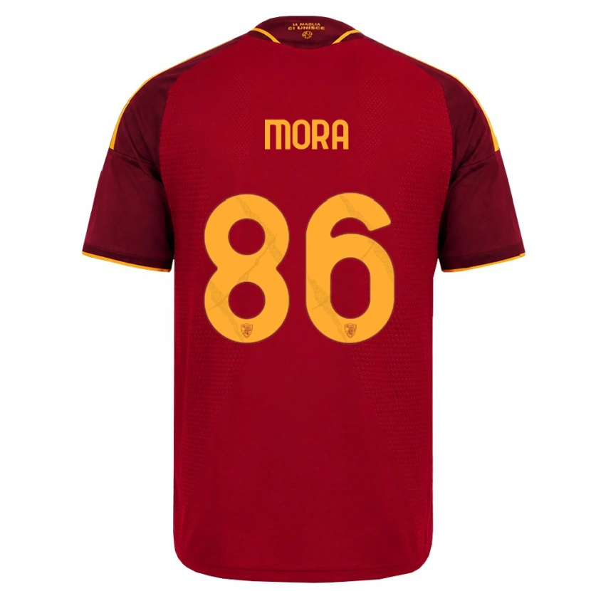 Danxen Heren Rodrigo Mora #86 Rood Gouden Geel Thuisshirt Thuistenue 2026/27 T-Shirt België