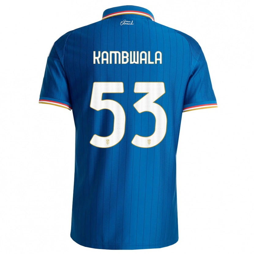 Danxen Heren Willy Kambwala #53 Blauw Wit Rood Thuisshirt Thuistenue 2026/27 T-Shirt België