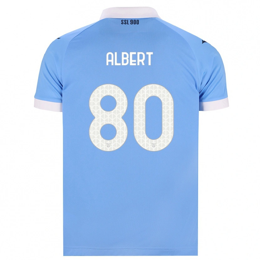 Danxen Heren Albert Gudmundsson #80 Hemelsblauw Zwart Wit Thuisshirt Thuistenue 2026/27 T-Shirt België