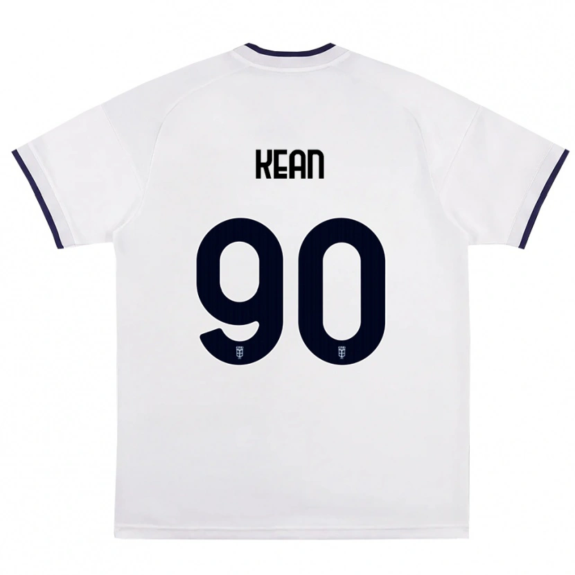 Danxen Heren Moise Kean #90 Wit Rood Koninklijk Blauw Uitshirt Uittenue 2026/27 T-Shirt België