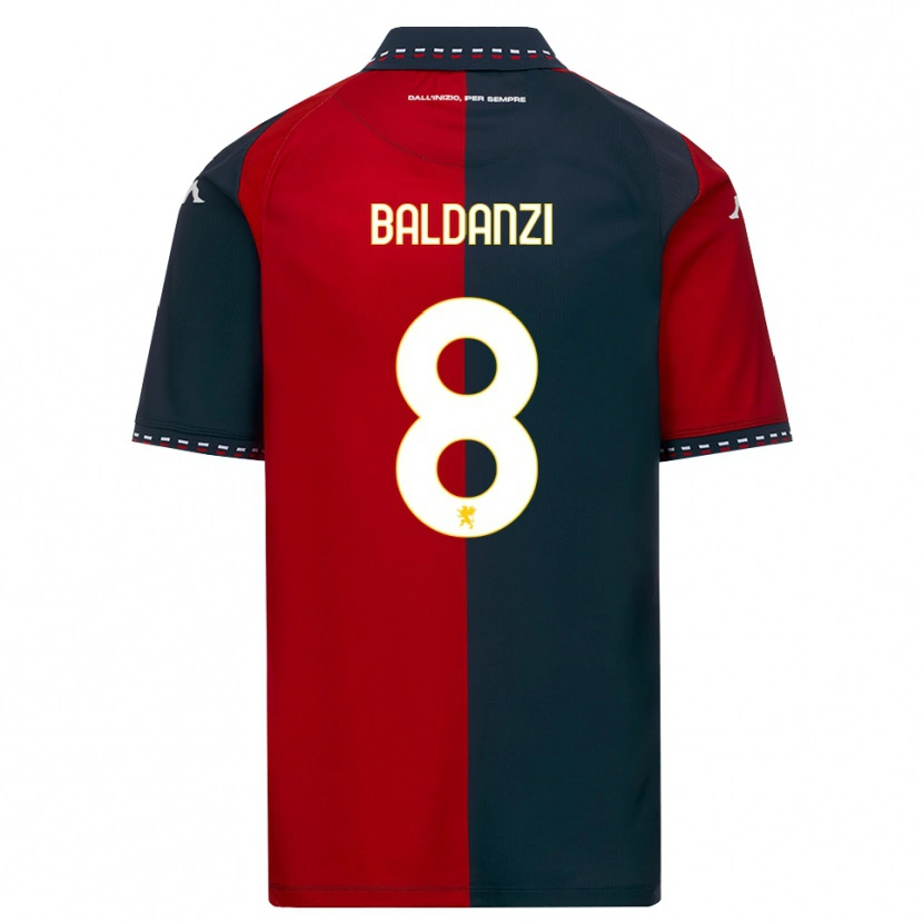 Danxen Heren Tommaso Baldanzi #8 Rood Zwart Wit Thuisshirt Thuistenue 2026/27 T-Shirt België