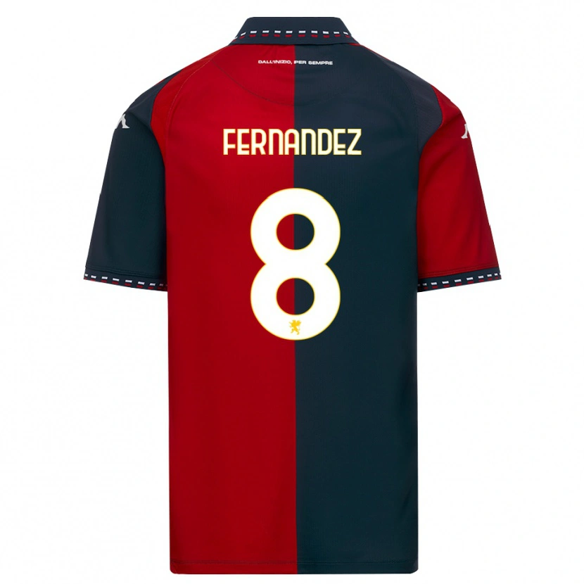 Danxen Heren Maria Fernandez #8 Rood Zwart Wit Thuisshirt Thuistenue 2026/27 T-Shirt België