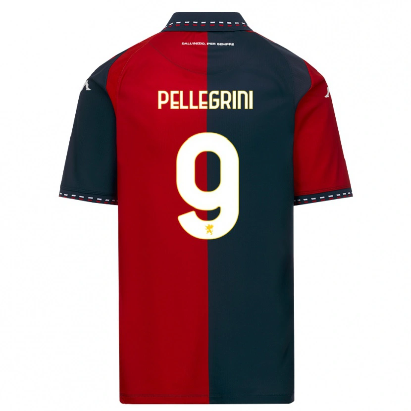 Danxen Heren Fernando Pellegrini #9 Rood Zwart Wit Thuisshirt Thuistenue 2026/27 T-Shirt België