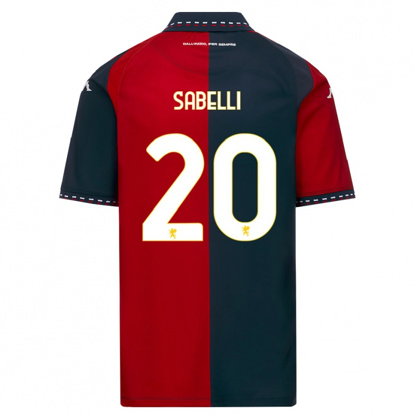 Danxen Heren Stefano Sabelli #20 Rood Zwart Wit Thuisshirt Thuistenue 2026/27 T-Shirt België