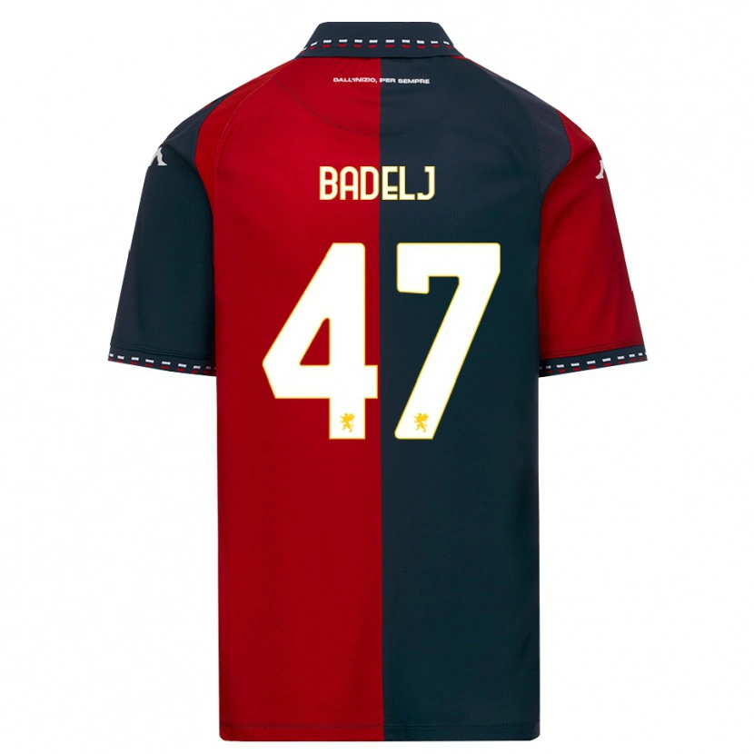Danxen Heren Milan Badelj #47 Rood Zwart Wit Thuisshirt Thuistenue 2026/27 T-Shirt België