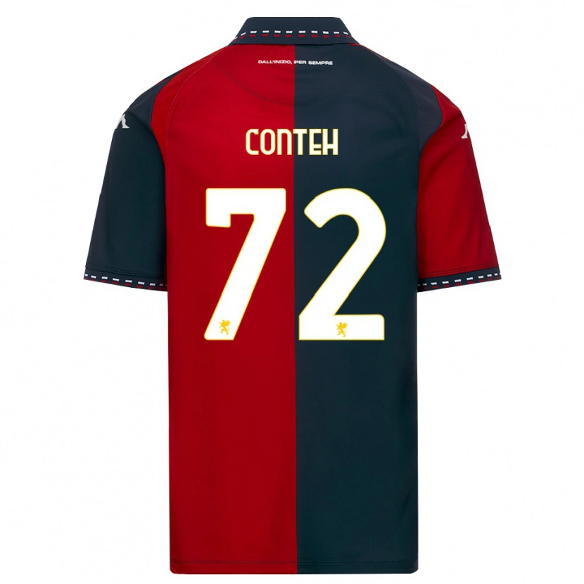 Danxen Heren Seediya Conteh #72 Rood Zwart Wit Thuisshirt Thuistenue 2026/27 T-Shirt België