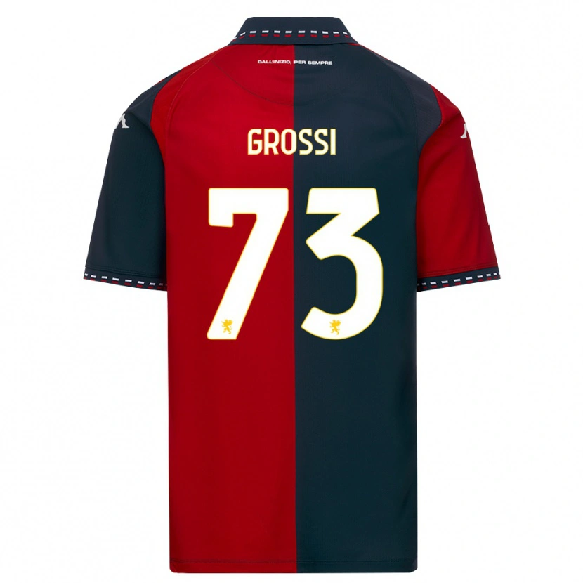 Danxen Heren Jacopo Grossi #73 Rood Zwart Wit Thuisshirt Thuistenue 2026/27 T-Shirt België