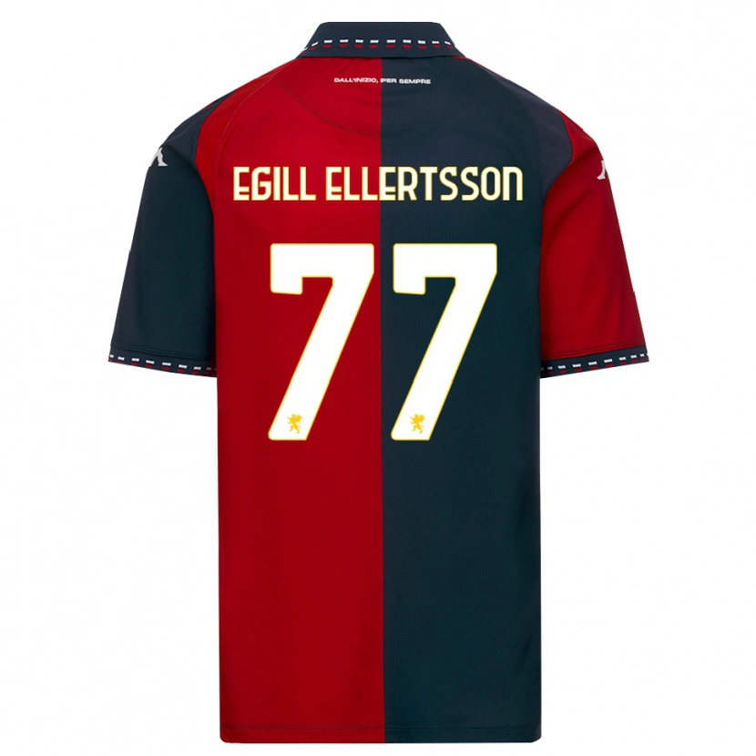 Danxen Heren Mikael Egill Ellertsson #77 Rood Zwart Wit Thuisshirt Thuistenue 2026/27 T-Shirt België