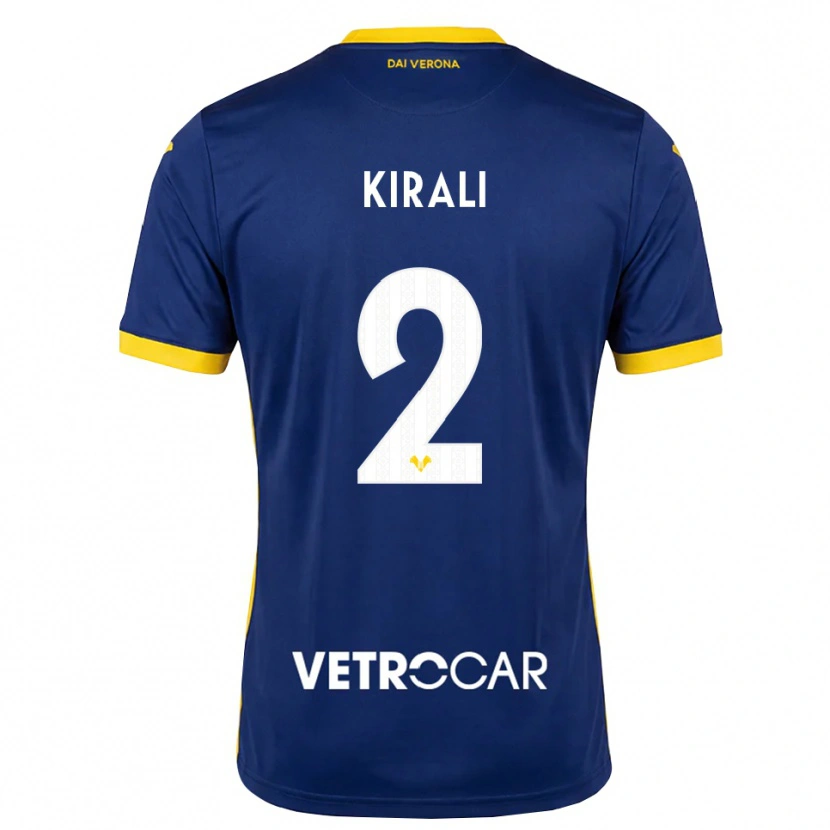 Danxen Heren Dragoș Kirali #2 Koninklijk Blauw Geel Wit Thuisshirt Thuistenue 2026/27 T-Shirt België