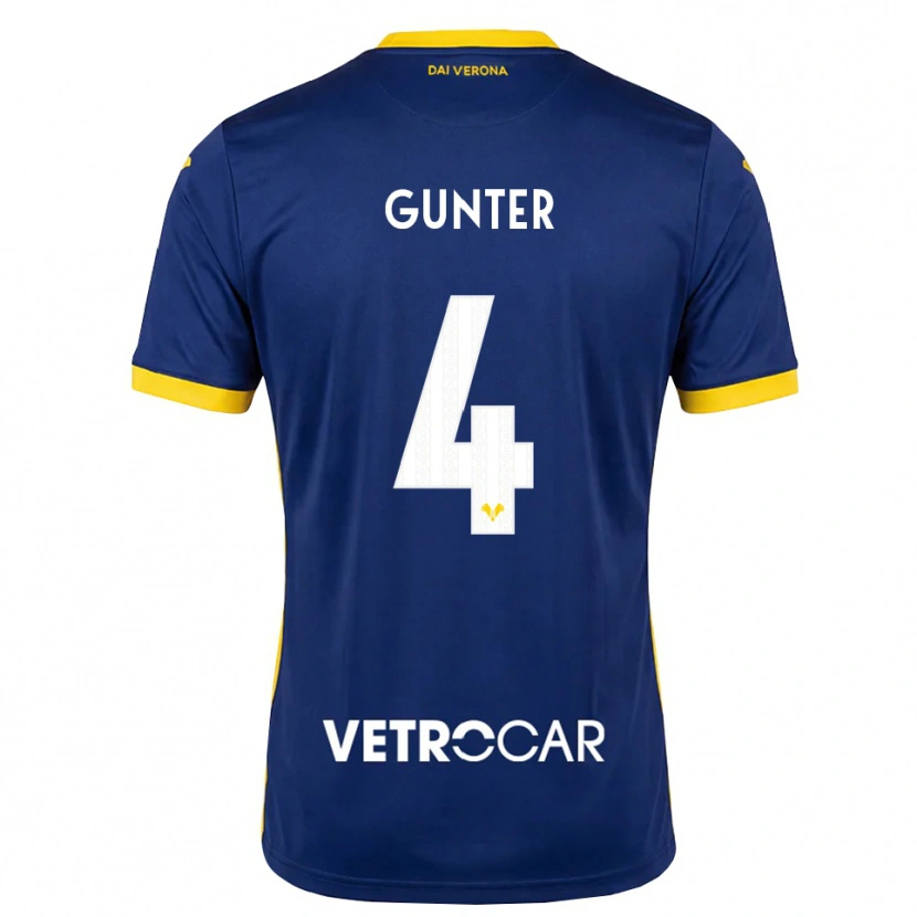 Danxen Heren Koray Günter #4 Koninklijk Blauw Geel Wit Thuisshirt Thuistenue 2026/27 T-Shirt België