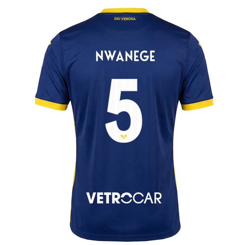 Danxen Heren Karlson Nwanege #5 Koninklijk Blauw Geel Wit Thuisshirt Thuistenue 2026/27 T-Shirt België