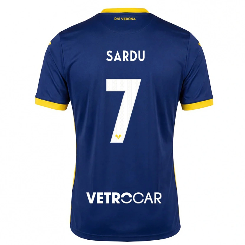 Danxen Heren Rosella Sardu #7 Koninklijk Blauw Geel Wit Thuisshirt Thuistenue 2026/27 T-Shirt België
