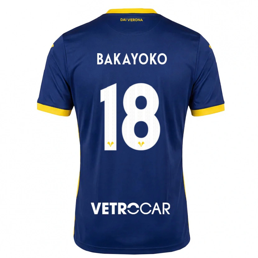 Danxen Heren Dramane Bayoko #18 Koninklijk Blauw Geel Wit Thuisshirt Thuistenue 2026/27 T-Shirt België