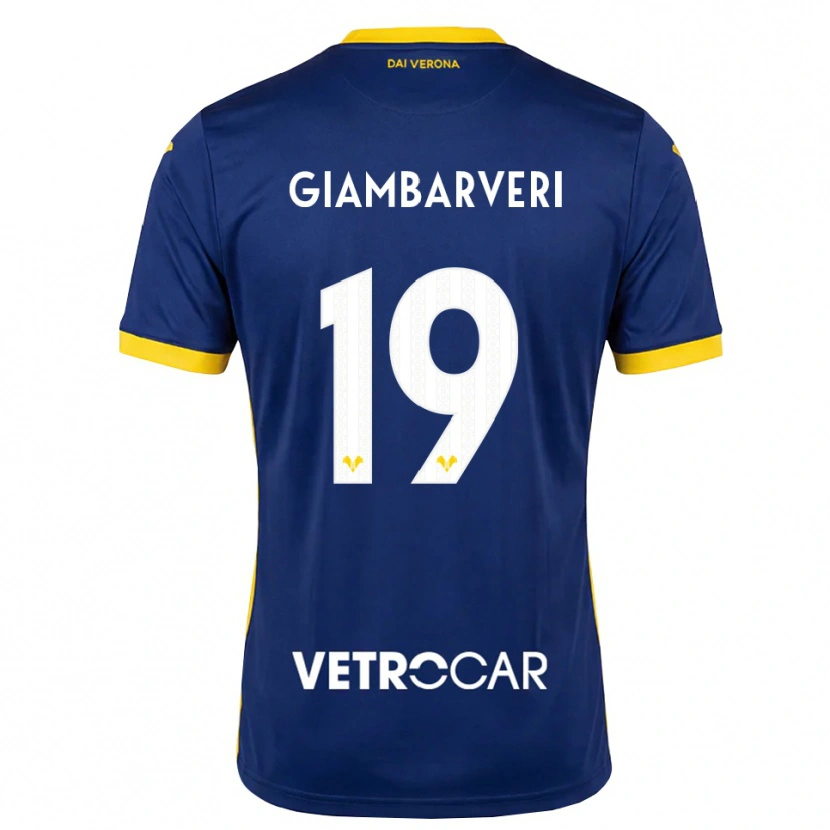Danxen Heren Mattia Giambarveri #19 Koninklijk Blauw Geel Wit Thuisshirt Thuistenue 2026/27 T-Shirt België