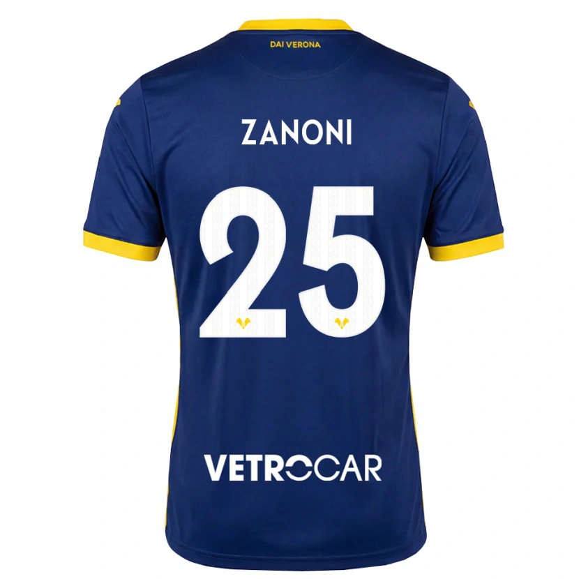 Danxen Heren Greta Zanoni #25 Koninklijk Blauw Geel Wit Thuisshirt Thuistenue 2026/27 T-Shirt België
