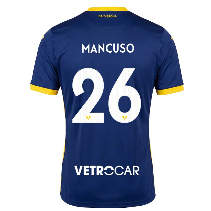 Danxen Heren Giulia Mancuso #26 Koninklijk Blauw Geel Wit Thuisshirt Thuistenue 2026/27 T-Shirt België
