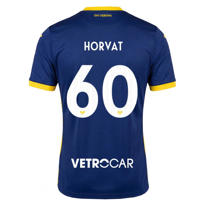 Danxen Heren Mihaela Horvat #60 Koninklijk Blauw Geel Wit Thuisshirt Thuistenue 2026/27 T-Shirt België