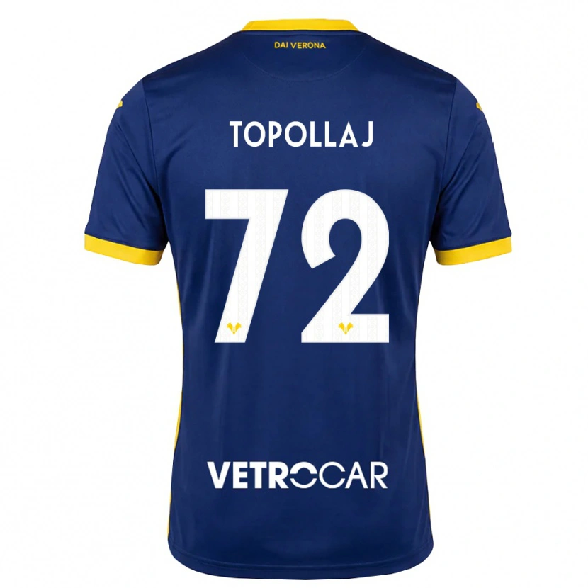 Danxen Heren Mark Topollaj #72 Koninklijk Blauw Geel Wit Thuisshirt Thuistenue 2026/27 T-Shirt België