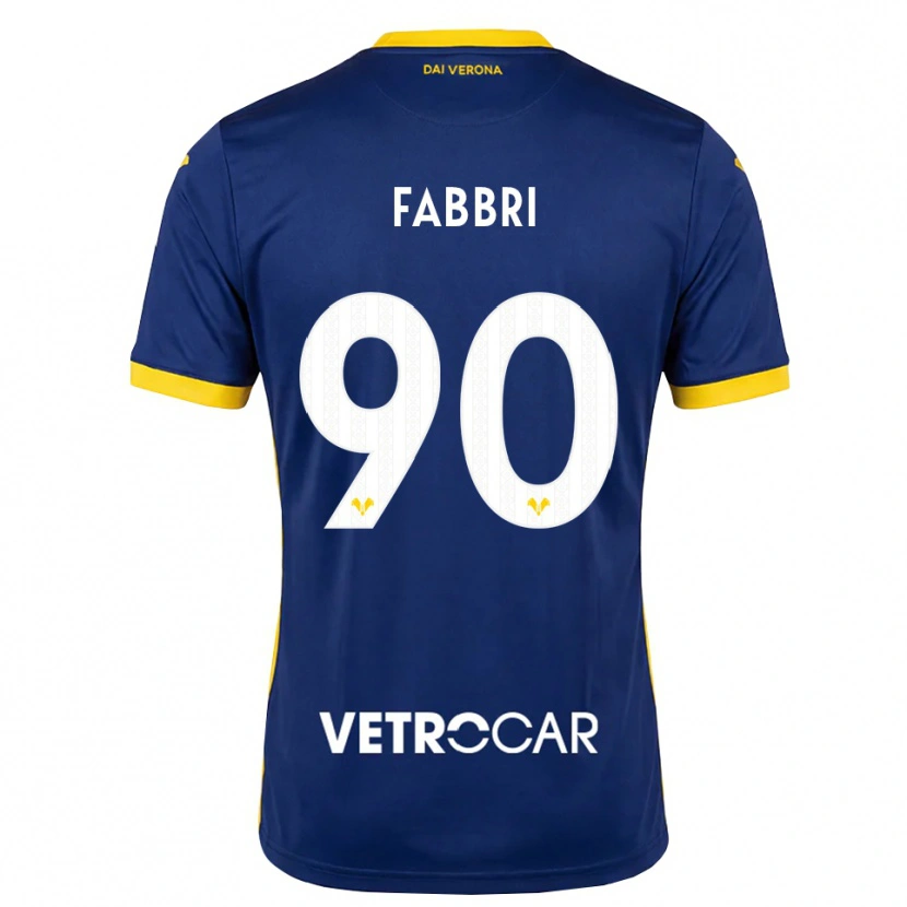 Danxen Heren Alessandro Fabbri #90 Koninklijk Blauw Geel Wit Thuisshirt Thuistenue 2026/27 T-Shirt België