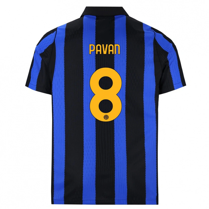 Danxen Heren Matilde Pavan #8 Zwart Blauw Geel Thuisshirt Thuistenue 2026/27 T-Shirt België