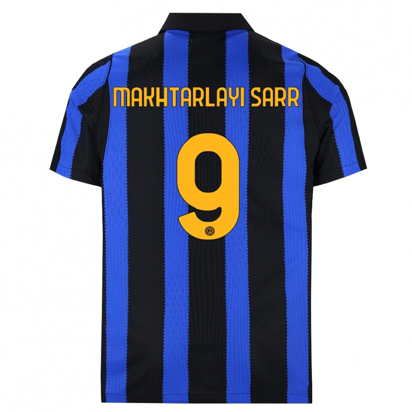 Danxen Heren Amadou Makhtarlayi Sarr #9 Zwart Blauw Geel Thuisshirt Thuistenue 2026/27 T-Shirt België