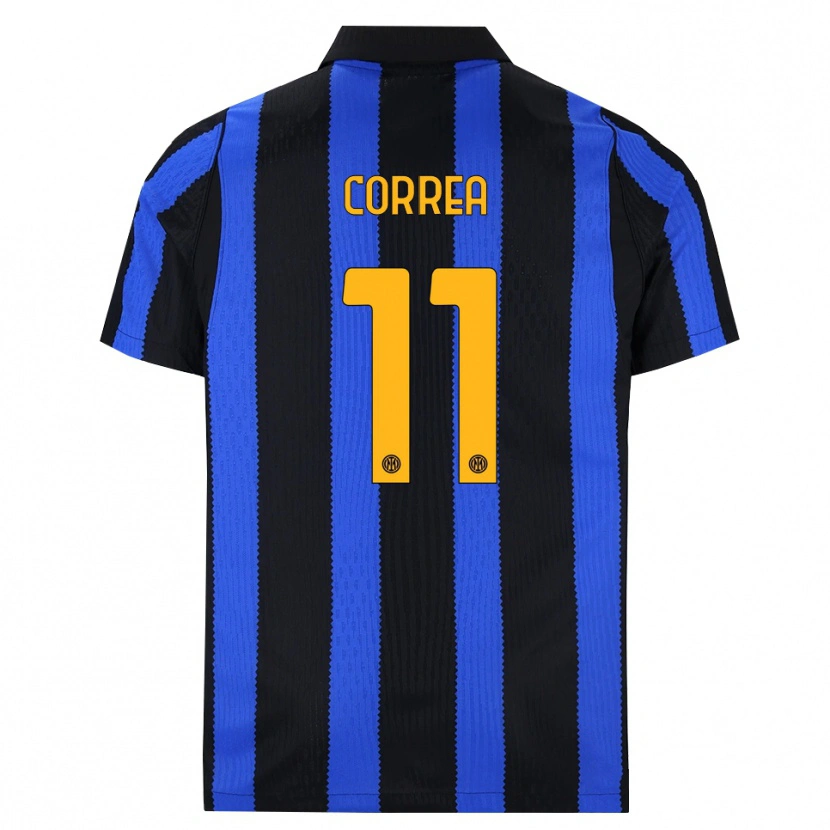 Danxen Heren Joaquin Correa #11 Zwart Blauw Geel Thuisshirt Thuistenue 2026/27 T-Shirt België
