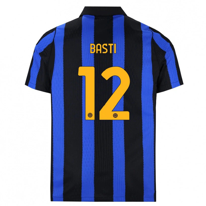 Danxen Heren Matteo Basti #12 Zwart Blauw Geel Thuisshirt Thuistenue 2026/27 T-Shirt België