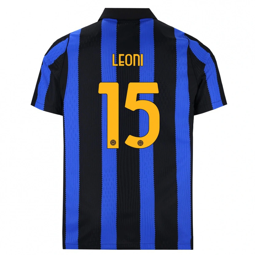 Danxen Heren Luca Leoni #15 Zwart Blauw Geel Thuisshirt Thuistenue 2026/27 T-Shirt België