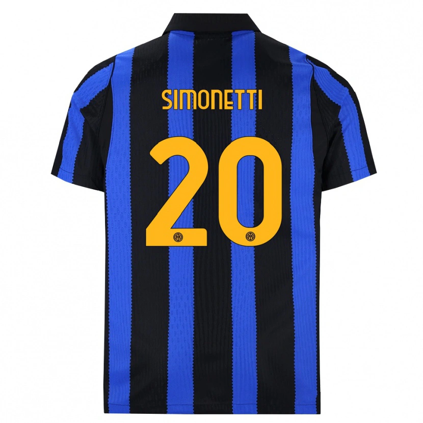 Danxen Heren Flaminia Simonetti #20 Zwart Blauw Geel Thuisshirt Thuistenue 2026/27 T-Shirt België