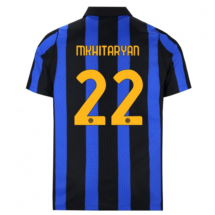 Danxen Heren Henrikh Mkhitaryan #22 Zwart Blauw Geel Thuisshirt Thuistenue 2026/27 T-Shirt België