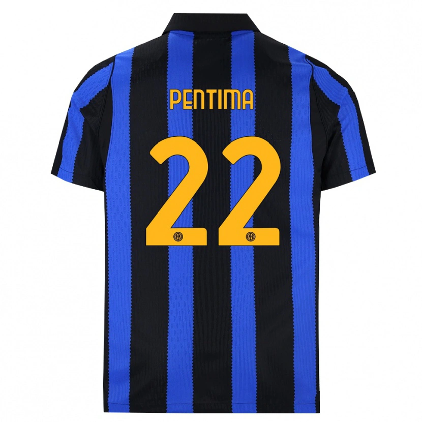 Danxen Heren Alessandro Pentima #22 Zwart Blauw Geel Thuisshirt Thuistenue 2026/27 T-Shirt België