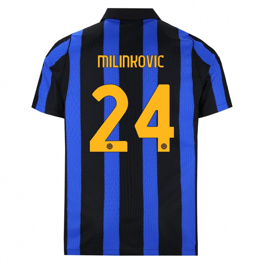 Danxen Heren Marija Milinković #24 Zwart Blauw Geel Thuisshirt Thuistenue 2026/27 T-Shirt België