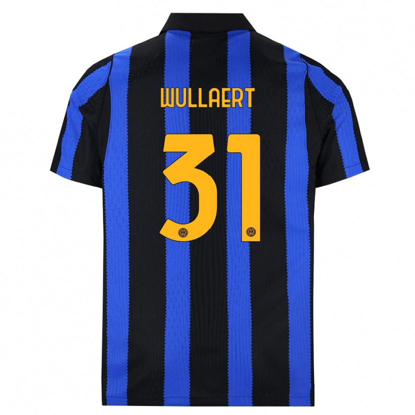 Danxen Heren Tessa Wullaert #31 Zwart Blauw Geel Thuisshirt Thuistenue 2026/27 T-Shirt België