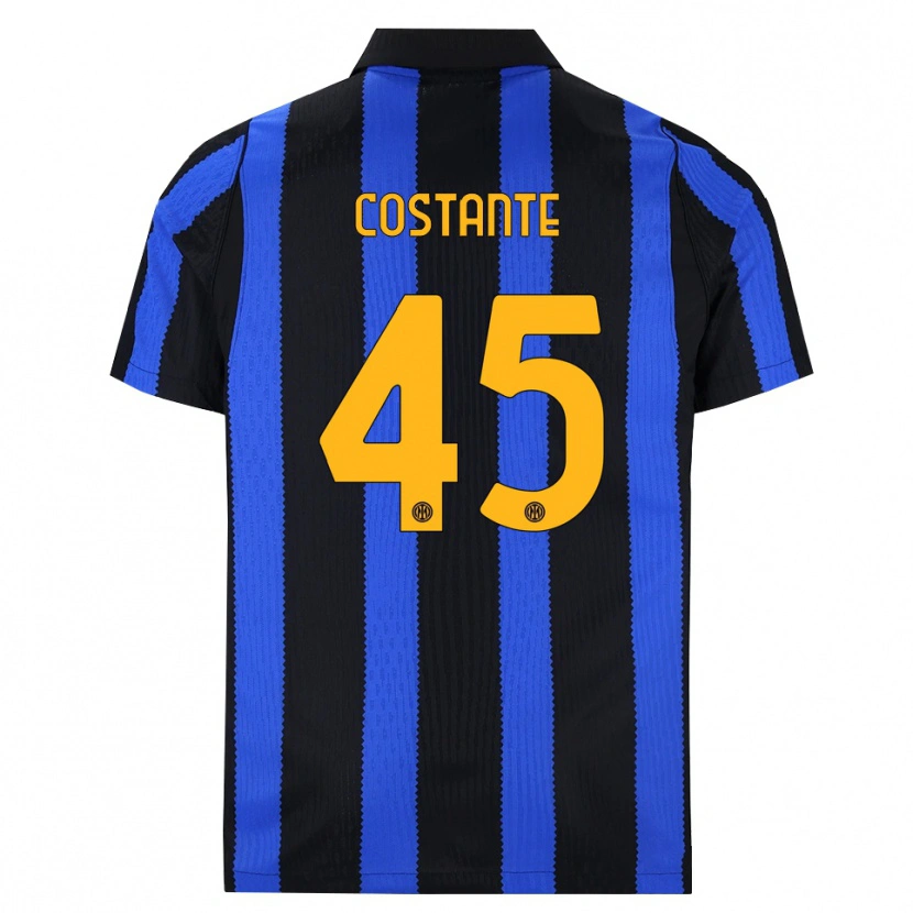 Danxen Heren Umberto Costante #45 Zwart Blauw Geel Thuisshirt Thuistenue 2026/27 T-Shirt België