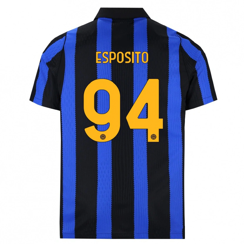 Danxen Heren Pio Esposito #94 Zwart Blauw Geel Thuisshirt Thuistenue 2026/27 T-Shirt België