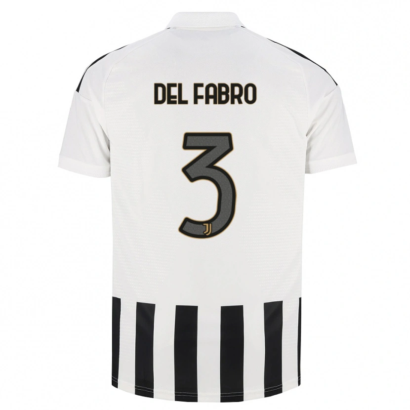 Danxen Heren Jacopo Del Fabro #3 Zwart Wit Bruin Thuisshirt Thuistenue 2026/27 T-Shirt België