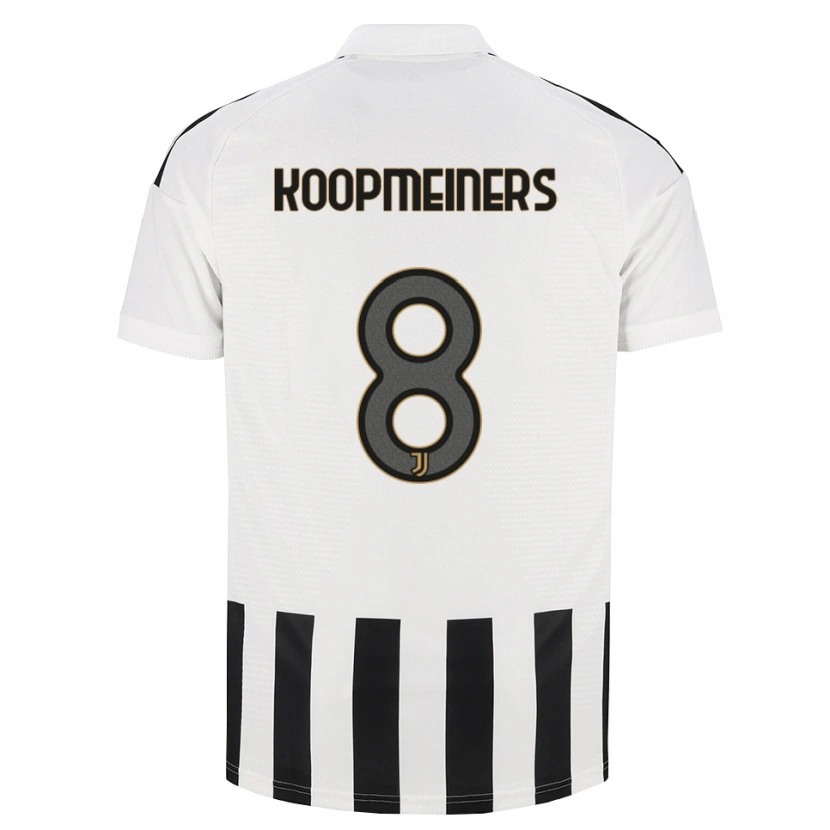 Danxen Heren Teun Koopmeiners #8 Zwart Wit Bruin Thuisshirt Thuistenue 2026/27 T-Shirt België